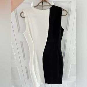 Calvin Klein Black and White Dress